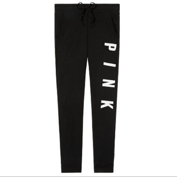 PINK Victoria's Secret Pants - NWT VS Pink Black Skinny Jogger